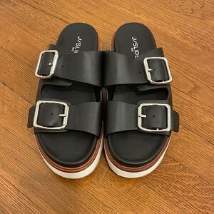 J/SLIDES NYC Platform sandals